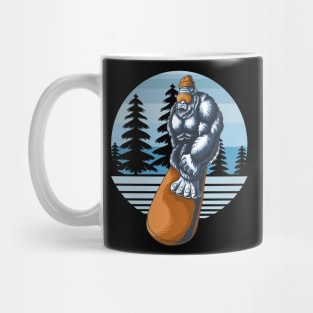 Yeti Snowboarding Mug